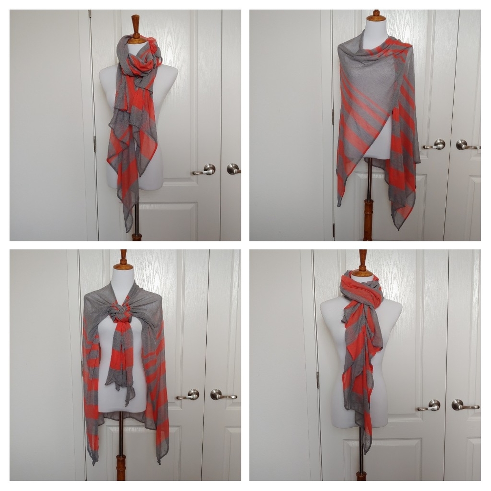 NWOT Lightweight, Striped Ruana - Picture 5 of 6